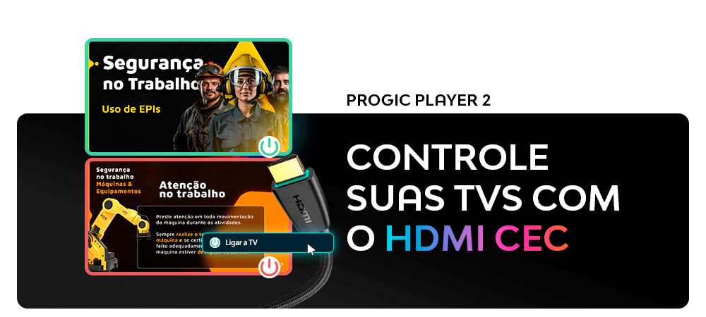 Progic Player 2 - HDMI CEC - Controle das TVs